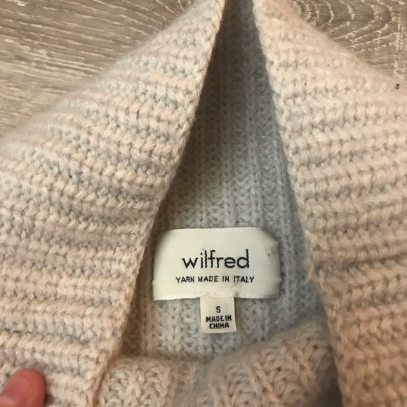 Aritzia Wilfred Durandal Sweater Grey 100% Wool - Picture 9 of 11